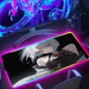 Large RGB Mousepad Cyberpunk Girl Mouse Mat Gaming Keyboard Mouse Pads LED Light Rubber Carpet Anime 6 - Cyberpunk UK Store