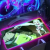 Large RGB Mousepad Cyberpunk Girl Mouse Mat Gaming Keyboard Mouse Pads LED Light Rubber Carpet Anime 8 - Cyberpunk UK Store