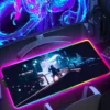 RGB Rubber Mouse Pad Anime Cyberpunk Cool LED Light Gaming Non slip Table Mat Keyboard Accessories - Cyberpunk UK Store