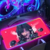 RGB Rubber Mouse Pad Anime Cyberpunk Cool LED Light Gaming Non slip Table Mat Keyboard Accessories 2 - Cyberpunk UK Store