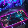 RGB Rubber Mouse Pad Anime Cyberpunk Cool LED Light Gaming Non slip Table Mat Keyboard Accessories 3 - Cyberpunk UK Store