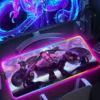RGB Rubber Mouse Pad Anime Cyberpunk Cool LED Light Gaming Non slip Table Mat Keyboard Accessories 6 - Cyberpunk UK Store