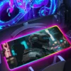 RGB Rubber Mouse Pad Anime Cyberpunk Cool LED Light Gaming Non slip Table Mat Keyboard Accessories 9 - Cyberpunk UK Store