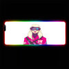 cyberpunk blonde girl rgb gamer mouse pad xl size pc gaming computer desk mat for mouse and keyboard xxl mousepad - Cyberpunk UK Store