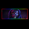 cyberpunk bloody girl design rgb mousepad - Cyberpunk UK Store