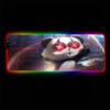 cyberpunk glitchy panda rgb gamer mouse pad xl size pc gaming computer desk mat for mouse and keyboard xxl mousepad - Cyberpunk UK Store