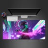 cyberpunk neon katana gamer mouse pad xl size pc gaming computer desk mat for mouse and keyboard xxl mousepad - Cyberpunk UK Store