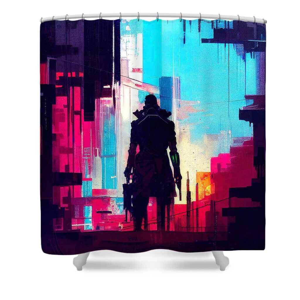 Cyberpunk 2077 Society Trending Shower Curtain