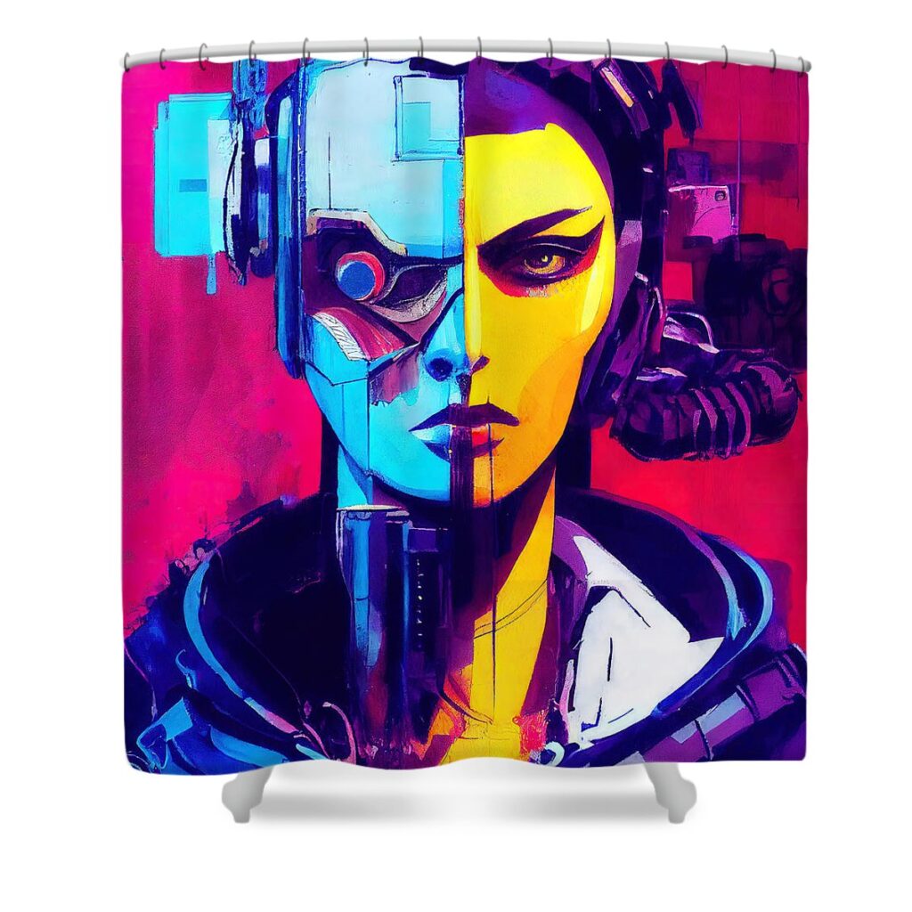 Cyberpunk 2077 Society New Trending Shower Curtain