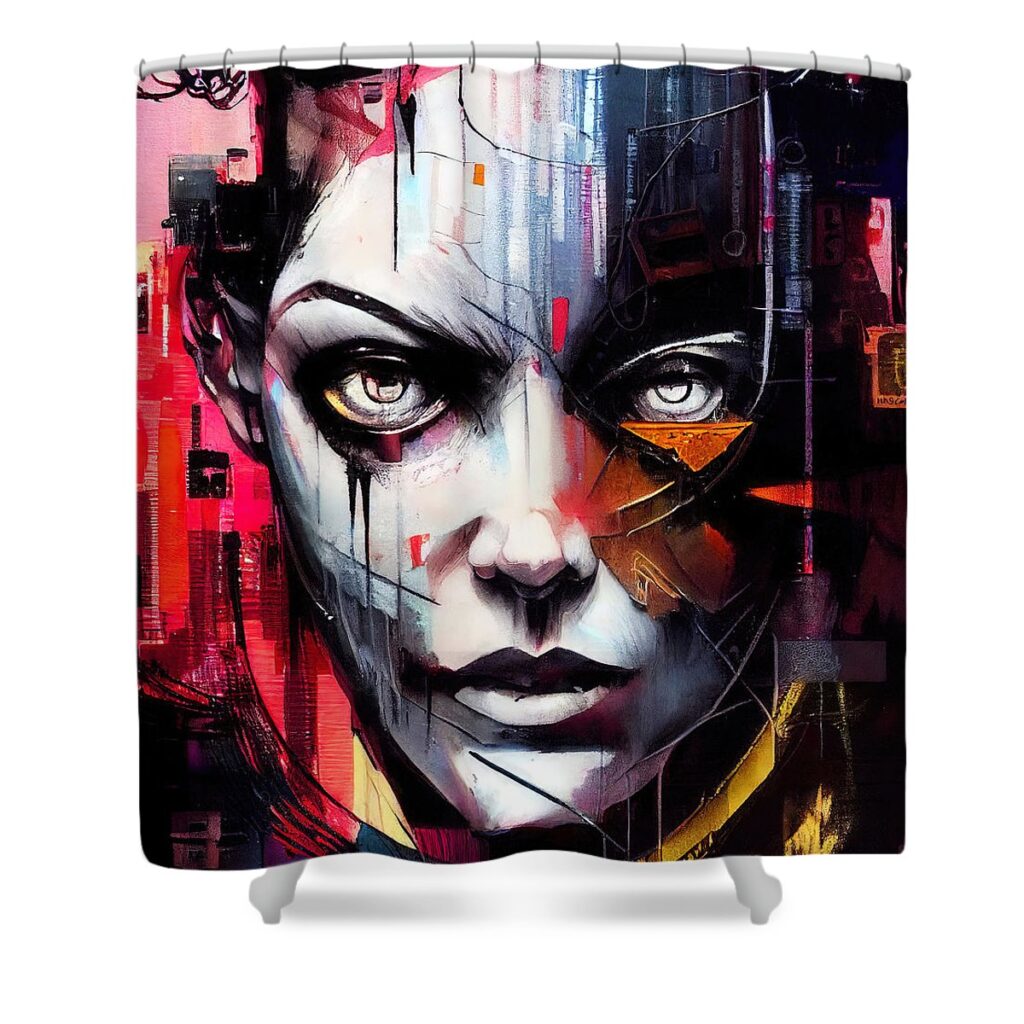 Cyberpunk 2077 Society Must Have Shower Curtain