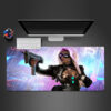 cyberpunk x girl gamer mouse pad xl size pc gaming computer desk mat for mouse and keyboard xxl mousepad - Cyberpunk UK Store