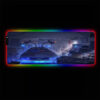 delorean design rgb gamer mouse pad xl size pc gaming computer desk mat for mouse and keyboard xxl mousepad - Cyberpunk UK Store