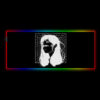 face cyberware design rgb backlit gaming mouse pad large size computer desk mat - Cyberpunk UK Store