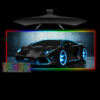 tron lambo design rgb gaming mouse pad xl size computer desk mat - Cyberpunk UK Store